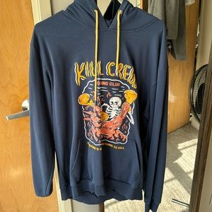 Kill Crew Hoodie, Blue, Size Large, Like New